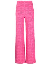 Marine Serre - Logo Flare Track Pants - Lyst