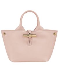 Longchamp - Le Roseau Leather Mini Bag - Lyst