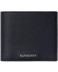 Burberry - Logo Double Fold Wallet - Lyst