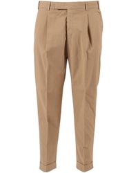 PT01 - Pt Torino Pleated Cuffed Pants - Lyst