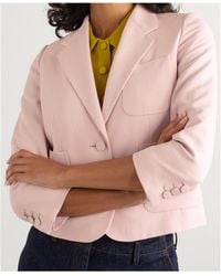 Dries Van Noten - Single-Breasted Cropped Blazer - Lyst