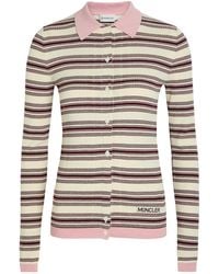 Moncler - Slim-Fit Long-Sleeve Polo Shirt - Lyst