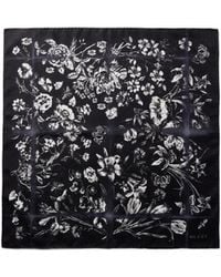 Gucci - Cotton Silk Jacquard Pocket Square - Lyst