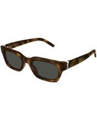 Saint Laurent - Rectangle-Frame Sunglasses - Lyst