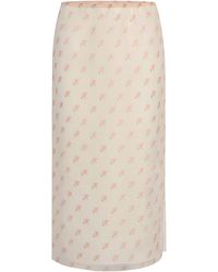KHAITE - Syndi Printed Skirt - Lyst