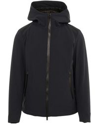 Woolrich - Hooded Zip-Up Coat - Lyst