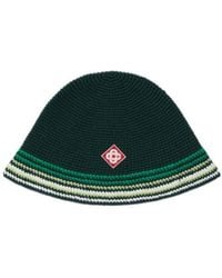 CASABLANCA - Striped Crochet Hat - Lyst