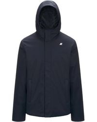 K-Way - Logo Hooded Casual Jacket - Lyst