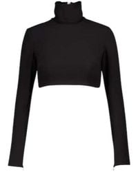 Alex Perry - Cruz Crêpe Crop Top - Lyst