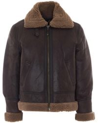 Schott Nyc - Schott Nyc Shearling-Trim Hooded Jacket - Lyst