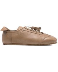 Fabiana Filippi - Tassel-Detail Lace-Up Sneakers - Lyst