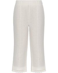 Posse - Effi Lace-Trim Trousers - Lyst