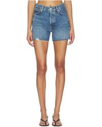 Rag & Bone - Frayed Denim Shorts - Lyst