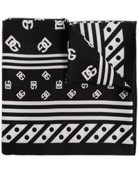 Dolce & Gabbana - All-Over Logo Printed Twill Scarf - Lyst
