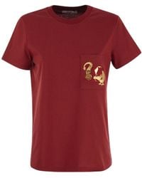 Max Mara - Elmo Short Sleeved T Shirt With Pocket - Lyst