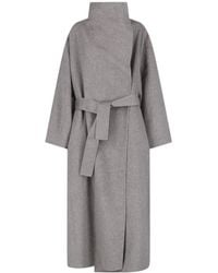 Frankie Shop - Leroy Reversible Funnel-Neck Coat - Lyst
