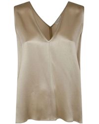 Antonelli - V-Neck Sleeveless Top - Lyst