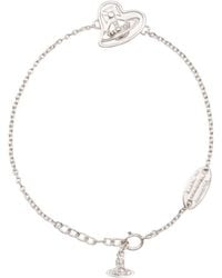 Vivienne Westwood - Faye Logo-Charm Bracelet - Lyst