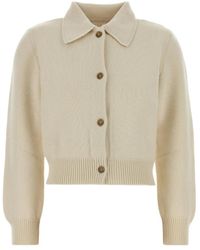 A.P.C. - Buttoned Cropped Cardigan - Lyst