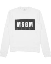 MSGM - Logo Hoodie - Lyst