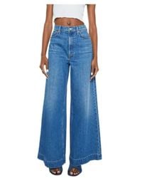 Mother - Denim Trousers With Belt Loops - Lyst