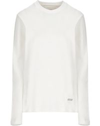 Jil Sander - Logo Plaque Long-Sleeved T-Shirt - Lyst