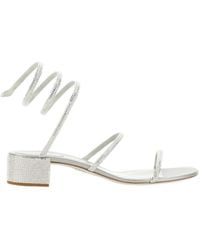 Rene Caovilla - René Caovilla Cleo Embellished Open Toe Sandals - Lyst
