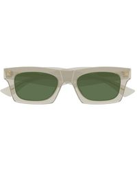 Bottega Veneta - Eyewear Rectangle Frame Sunglasses - Lyst