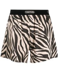 Tom Ford - Zebra-Print Silk Boxers - Lyst