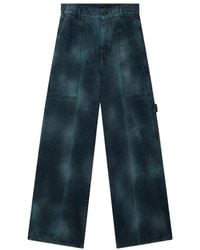 Stella McCartney - Mid-Rise Tie-Dyed Wide-Leg Jeans - Lyst