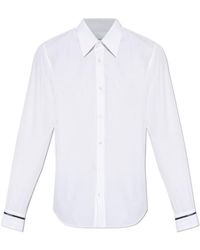McQueen - Embroidered-Logo Cuff Shirt - Lyst