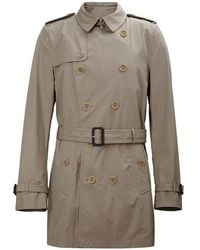 Burberry - Double-Breasted Long Trench Coat - Lyst