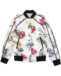KENZO - Pattern Printed Baseball Jacket - Lyst