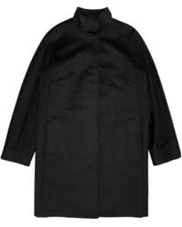 Max Mara - Logo Long-Sleeved Coat - Lyst