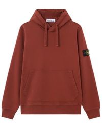 Stone Island - Logo Patch Drawstring Hoodie - Lyst