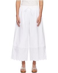 Simone Rocha - Cropped Trim Trousers - Lyst
