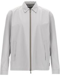 Herno - Zip-Up Long-Sleeved Jacket - Lyst