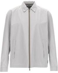 Herno - Zip-Up Long-Sleeved Jacket - Lyst