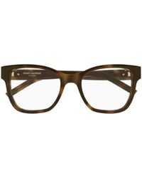 Saint Laurent - Logo-Plaque Glasses - Lyst