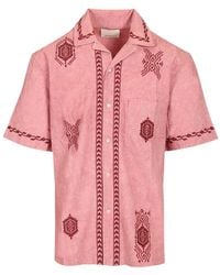 Isabel Marant - Zekim Embroidered Short-Sleeve Shirt - Lyst