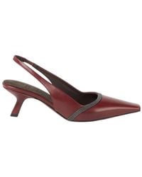 Brunello Cucinelli - 55Mm City Slingback Pumps - Lyst
