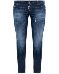 DSquared² - Jennifer Distressed Jeans - Lyst