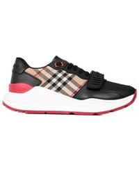 Burberry - Vintage Check-Print Low-Top Sneakers - Lyst