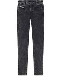 DIESEL - Babhila Mid-Rise Skinny Jeans - Lyst