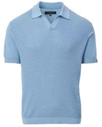 Rag & Bone - Saxon Silk-Cotton Polo Shirt - Lyst