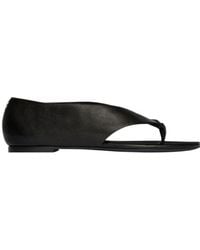 Courreges - Courrèges Open Thong Strap Sandals - Lyst
