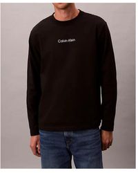 Calvin Klein - Logo Long Sleeve T-Shirt - Lyst
