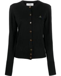 Vivienne Westwood - Orb Embroidered Buttoned Cardigan - Lyst