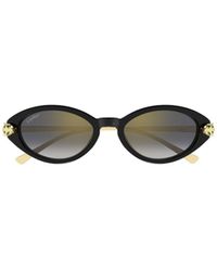 Cartier - Cat Eye Frame Sunglasses - Lyst