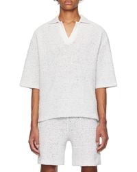 Sunnei - Short-Sleeved Knitted Polo Shirt - Lyst